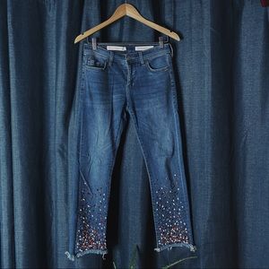 💥24 HR CLEAR-OUT💥 Anthropologie Rhinestone Jeans